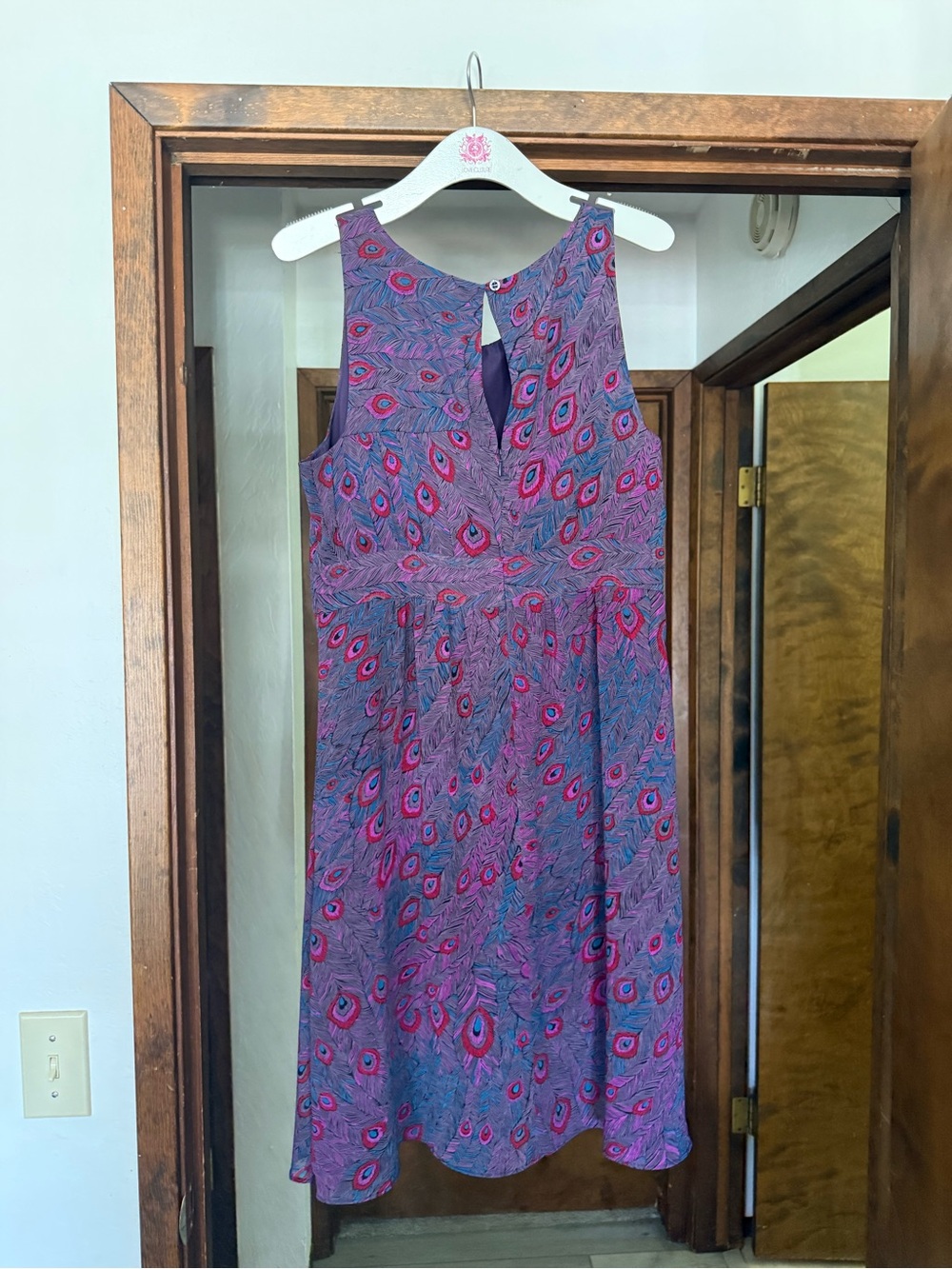 Purple Polyester Shell with Matching Lining - Picture 2 of 4